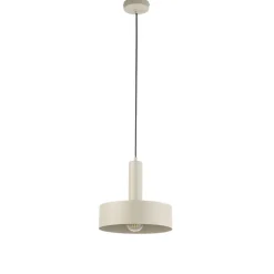 SIGMA Hengelampe Vitrum rund, taupe, sylindrisk, Ø 27 cm| Pendellamper