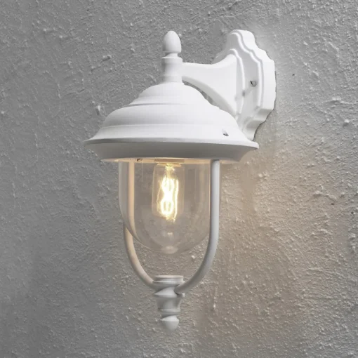 Konstsmide Hengende, enkel utendørs PARMA vegglampe i hvit Hot