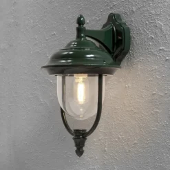 Konstsmide Hengende, enkel utendørs PARMA vegglampe i grønn Outlet