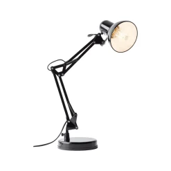 Brilliant Henry skrivebordslampe, svart, høyde 50 cm, justerbar Discount