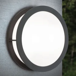 ORION Henry utendørs vegglampe, Ø 30 cm antrasitt| Vegglamper Utendørs