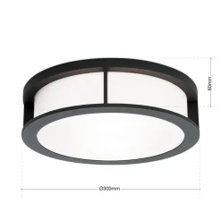 ORION Henry utendørs vegglampe, Ø 30 cm antrasitt| Vegglamper Utendørs