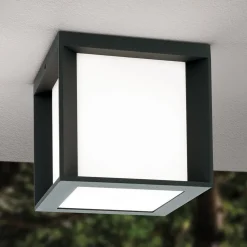 ORION Henry utendørs vegglampe, 16x16x16cm antrasitt| Vegglamper Utendørs