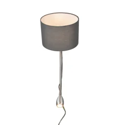 Trio Lighting Hotellvegglampe med LED-leselampe, rund, grå| Vegglamper