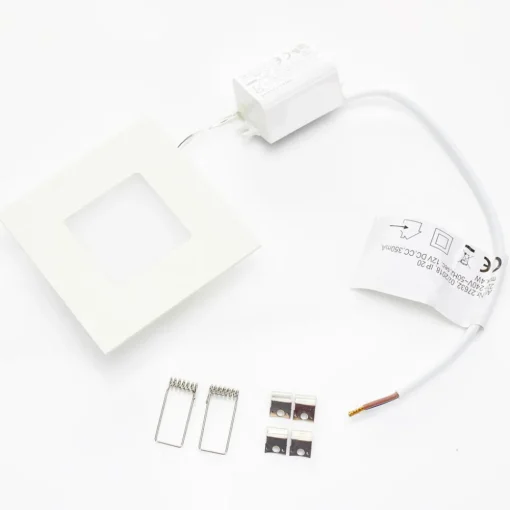 Heitronic Hvit LED-innfellingslampe Klaus for innfelte bokser Hot