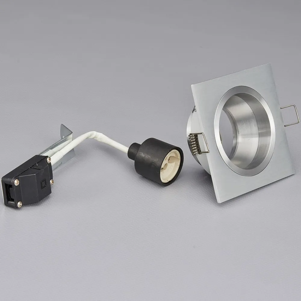 Arcchio Høyvoltsinnbyggingslampe Soley, kantet| Downlights