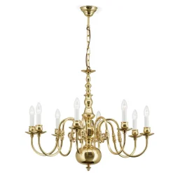 ORION IMKE lysekrone i polert messing med åtte lys Hot