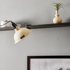 FARO BARCELONA Industrielt utseende - klemmelampe Pepper beige Outlet