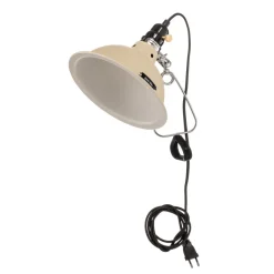 FARO BARCELONA Industrielt utseende - klemmelampe Pepper beige Outlet