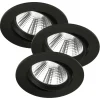 Nordlux Innbygget takspot LED Freemont 2 700 K 3er, svart| Downlights