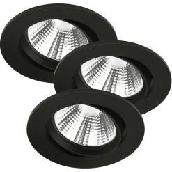 Nordlux Innbygget takspot LED Freemont 2 700 K 3er, svart| Downlights