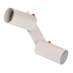 Nowodvorski Lighting Innbygget takspot Mono Surface II, 2 lyskilder, hvit, GU10 Clearance