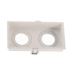 FARO BARCELONA Innfellingslampe Hyde, 2 lyskilder IP44, hvit| Downlights|Spotter I Tak
