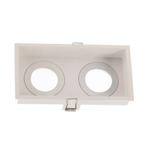 FARO BARCELONA Innfellingslampe Hyde, 2 lyskilder IP44, hvit| Downlights|Spotter I Tak