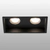 FARO BARCELONA Innfellingslampe Hyde, 2 lyskilder IP44, svart Hot