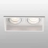 FARO BARCELONA Innfellingslampe Hyde, 2 lyskilder, dreibar, hvit| Downlights