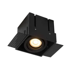 Lucide Innfellingsspot Trimless, 1 lyskilde, svart| Downlights