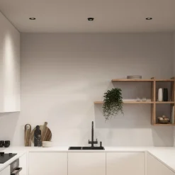 Nordlux Innfelt downlight Sorina, GU10, stiv, metall, svart| Downlights