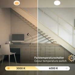 Briloner Innfelt LED-belysning 7609 3 000K/4 000K Ø 14 cm Clearance