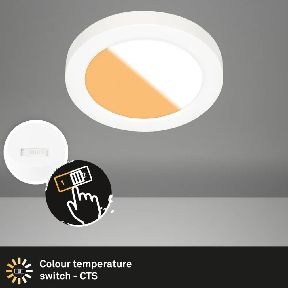 Briloner Innfelt LED-belysning 7609 3 000K/4 000K Ø 14 cm Clearance