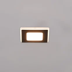 Trio Lighting Innfelt LED-lampe Nimbus IP44 8,5x8,5cm 830 svart Sale