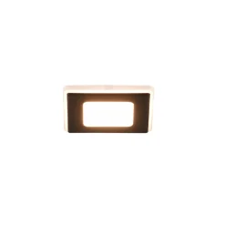 Trio Lighting Innfelt LED-lampe Nimbus IP44 8,5x8,5cm 830 svart Sale