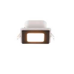 Trio Lighting Innfelt LED-lampe Nimbus IP44 8,5x8,5cm 830 svart Sale