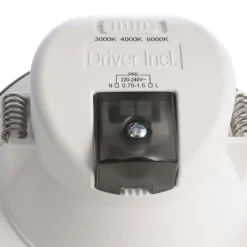 Deko-Light Innfelt LED-taklampe Acrux, Ø 11 cm, sølvmatt, CCT| Butikkbelysning|Kontorbelysning