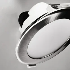 Deko-Light Innfelt LED-taklampe Acrux, Ø 11 cm, sølvmatt, CCT| Butikkbelysning|Kontorbelysning