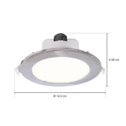 Deko-Light Innfelt LED-taklampe Acrux, Ø 15 cm, sølvmatt, CCT Sale