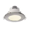 Deko-Light Innfelt LED-taklampe Acrux, Ø 10 cm, sølvmatt, CCT Hot