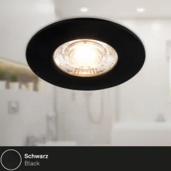 Briloner Innfelt LED-takspot Kulana Mini IP44 3stk svart Outlet