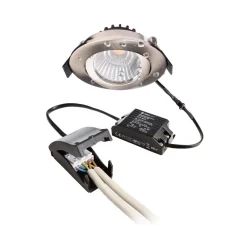 Deko-Light Innfelt taklampe Dione, IP44, nikkel, dimbar til varm Discount