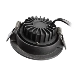 Deko-Light Innfelt taklampe Dione, IP44, svart, dimbar til varm Clearance