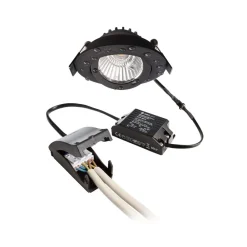 Deko-Light Innfelt taklampe Dione, IP44, svart, dimbar til varm Clearance