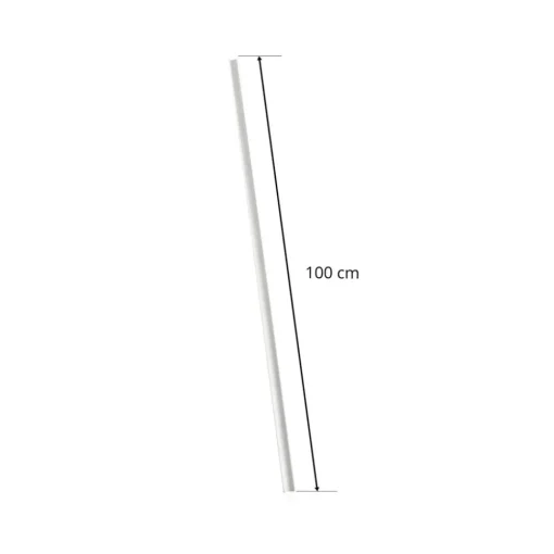 Ivela LKM skinnebeskyttelse, hvit, lengde 100 cm| Butikkbelysning|Skinnesystem