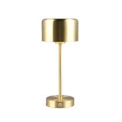 Reality Leuchten Jeff LED-bordlampe, matt messing, høyde 30 cm, metall Outlet