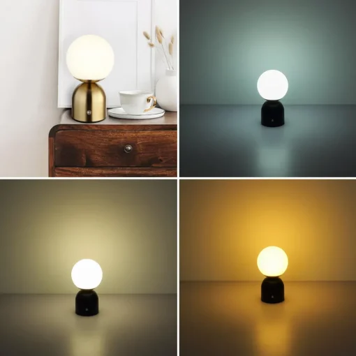 Globo Julsy oppladbar LED-bordlampe, messingfarget, høyde 21 cm, CCT Outlet