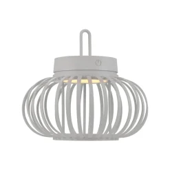 JUST LIGHT. GmbH JUST LIGHT. Akuba LED-bordlampe, hvit, 22 cm, bambus| Dekorasjonsbelysning|Led-Utendørs