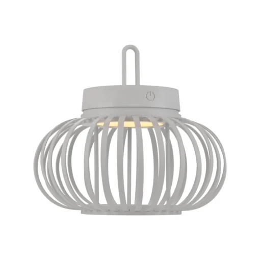 JUST LIGHT. GmbH JUST LIGHT. Akuba LED-bordlampe, hvit, 22 cm, bambus| Dekorasjonsbelysning|Led-Utendørs