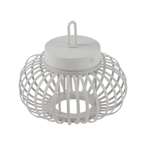 JUST LIGHT. GmbH JUST LIGHT. Akuba LED-bordlampe, hvit, 22 cm, bambus| Dekorasjonsbelysning|Led-Utendørs