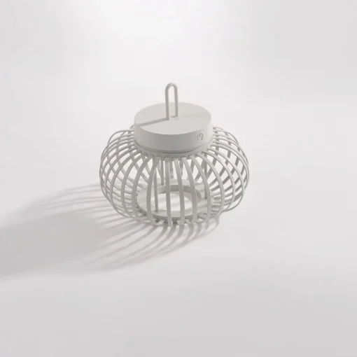 JUST LIGHT. GmbH JUST LIGHT. Akuba LED-bordlampe, hvit, 22 cm, bambus| Dekorasjonsbelysning|Led-Utendørs