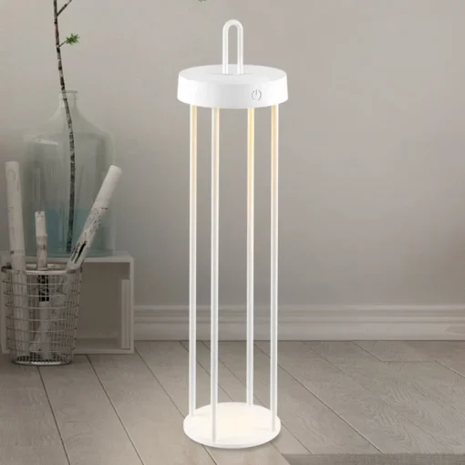 JUST LIGHT. GmbH JUST LIGHT. Anselm LED-bordlampe, hvit, 50 cm, jern| Terrassebelysning