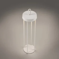 JUST LIGHT. GmbH JUST LIGHT. Anselm LED-bordlampe, hvit, 50 cm, jern| Terrassebelysning