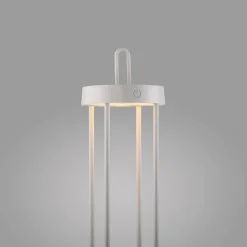 JUST LIGHT. GmbH JUST LIGHT. Anselm LED-bordlampe, hvit, 50 cm, jern| Terrassebelysning