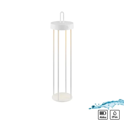 JUST LIGHT. GmbH JUST LIGHT. Anselm LED-bordlampe, hvit, 50 cm, jern| Terrassebelysning