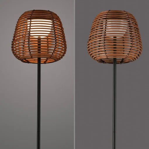 JUST LIGHT. GmbH JUST LIGHT. Askia LED-gulvlampe, rotting, IP54, berøringsdim| Terrassebelysning