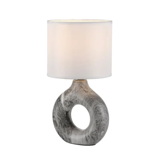 JUST LIGHT. GmbH JUST LIGHT. Carara bordlampe, keramisk fot, grå Best