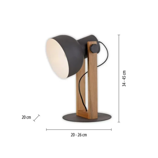 JUST LIGHT. GmbH JUST LIGHT. Cup 2.0 bordlampe, svart, metall| Bordlamper