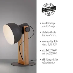 JUST LIGHT. GmbH JUST LIGHT. Cup 2.0 bordlampe, svart, metall| Bordlamper